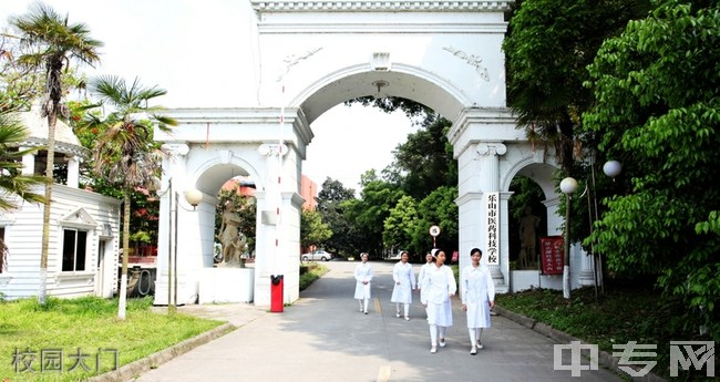 乐山市医药科技学校校园大门