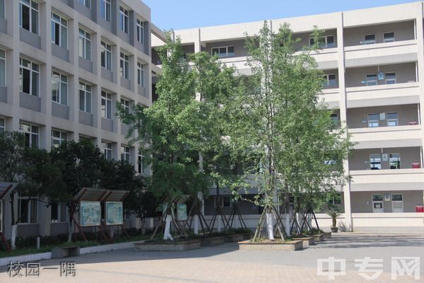 大邑县技工学校校园一隅