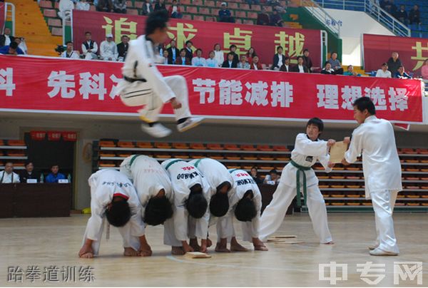 广安市康泉文化武术学校跆拳道训练