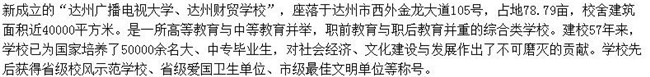 达州西南职业技术学校、招生联系方式